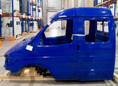 Кабина ГАЗ-330230  Дуэт окрашенная Синяя